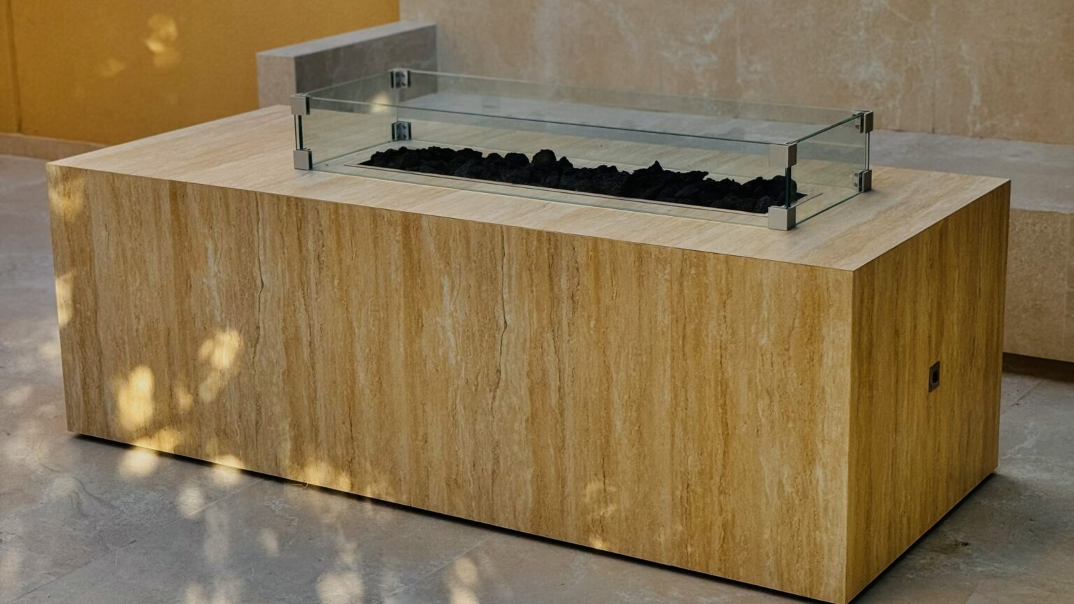 premium bbq charcoal pit setup