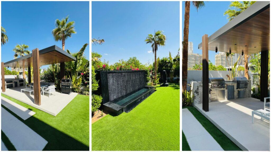 landscape outdoor transformation by smoker box in dubai